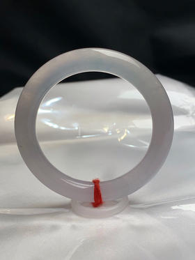 620641，53圈口，白冰细圆条美人条，冰透起荧光，淡淡紫底色