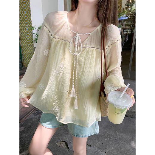 【149元任选2件】现货！防晒衬衫薄款宽松别致上衣 商品图2