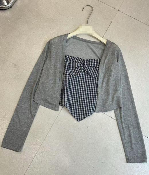 【门店同款】ENJOY秋季格子吊带两件套 163993262 商品图0