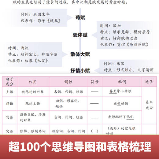 《高效备考 初中必背文学常识》古诗背景、考试高频点、漫画+思维、导图+趣味，筑牢初中语文地基增长常识轻松考试 商品图3