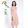 佐尔美时尚气质减龄纯色百搭长袖连衣裙女E33LL35 商品缩略图3