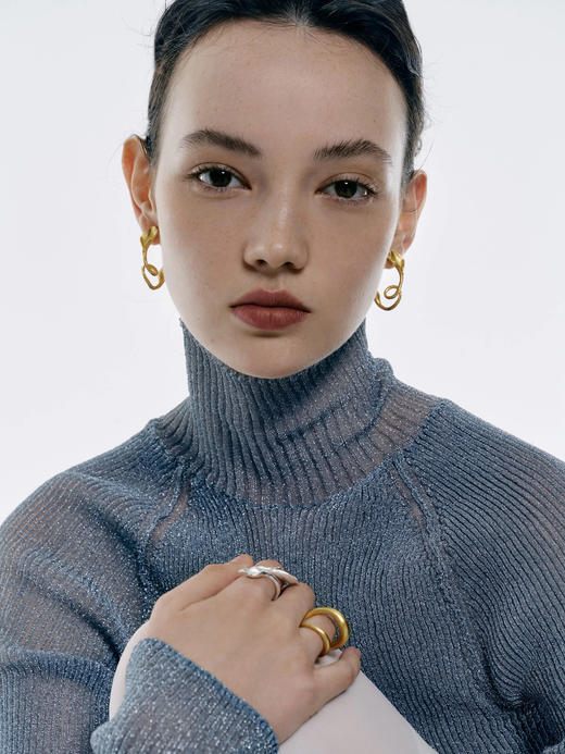 LS｜Palmleaf Earrings 手心叶耳环 [ 金 / 银 ]【Botanicalia 】 商品图3