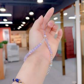 清新薰衣草手机链 JD