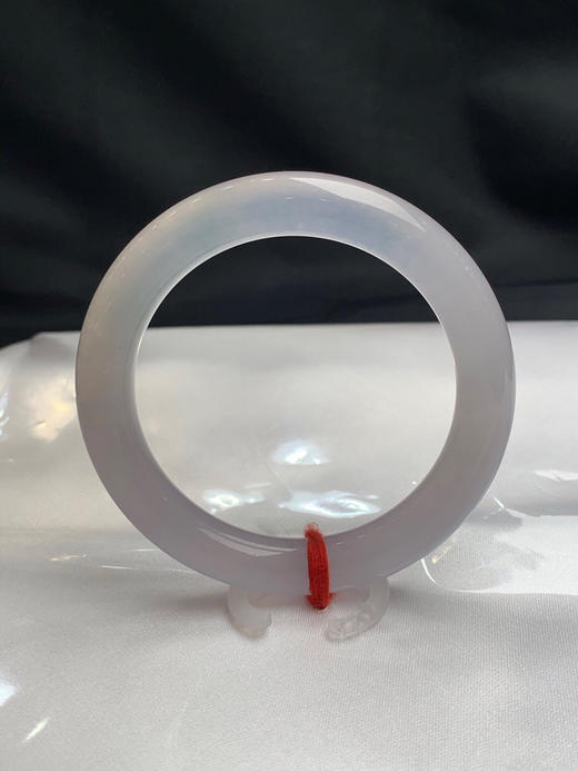 620641，53圈口，白冰细圆条美人条，冰透起荧光，淡淡紫底色 商品图3