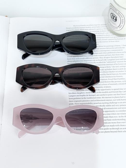 QT103-CELINE赛琳 全框设计 醋酸纤维 猫眼 太阳眼镜 女款 黑色（QT*JH）夏季专享 商品图1