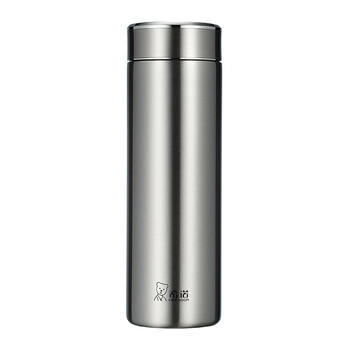 希诺抗菌保温杯316L不锈钢茶杯带滤网商务车载水杯XN-9606K本色 480mL 商品图0