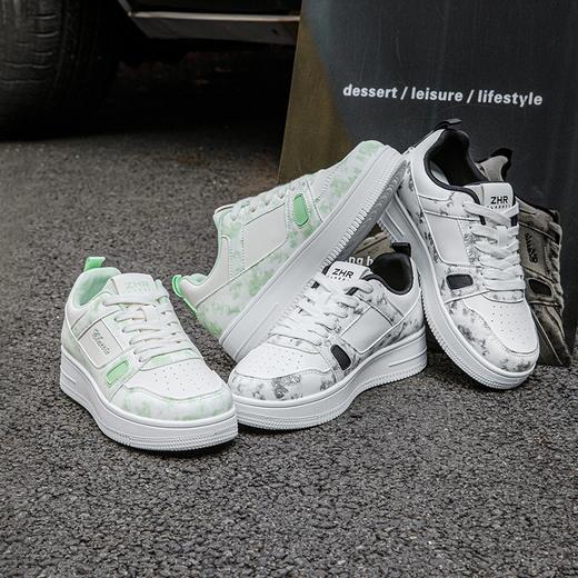 ZHR原创设计涂鸦小白鞋百搭多巴胺2025夏季新品厚底休闲板鞋女 商品图2