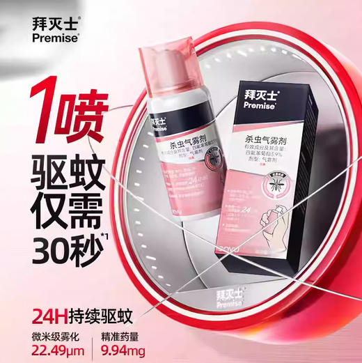 热卖！德国拜耳  拜灭士驱蚊喷雾  驱蚊气雾剂 无需加热插电 便携宠物家庭适用  36ml/瓶 商品图5