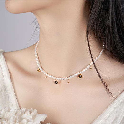 大英博物馆欧洲文化艺术系列珠落银河珍珠项链 商品图3