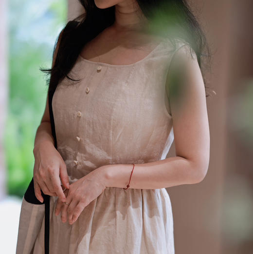 自制亚麻连衣裙 商品图2