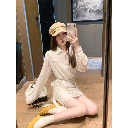 <曾小咸推荐>现货秒杀 ！微信超特价！韩系polo领衬衫连衣裙 日常229.99 立减130 秒杀99.99！！ 商品图2