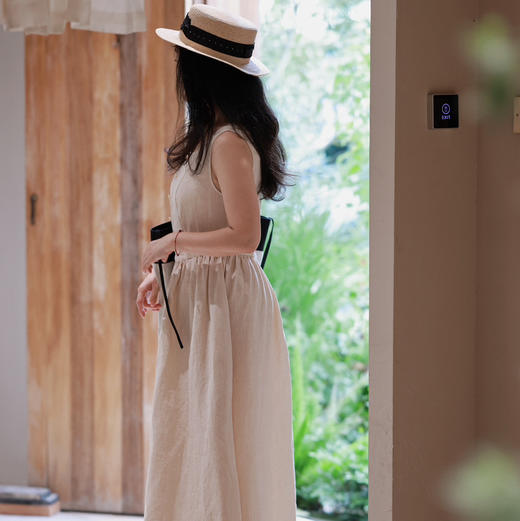 自制亚麻连衣裙 商品图1