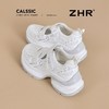 ZHR则则厚底镂空老爹鞋女2025夏季透气包头运动凉鞋魔术贴休闲鞋 商品缩略图2