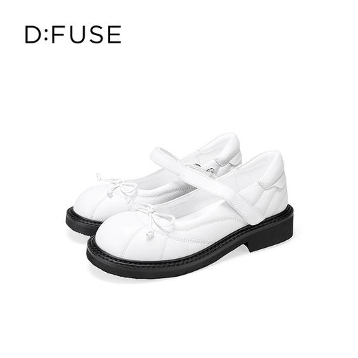 Dfuse迪芙斯2025秋季新款一字带单鞋小圆头蝴蝶结芭蕾玛丽珍鞋DFD3111009 商品图7