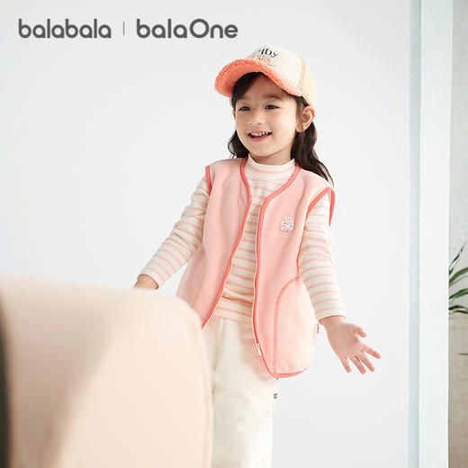 巴拉巴拉balaOne儿童马甲2025秋冬新款加绒保暖可外穿男女童背心 商品图2