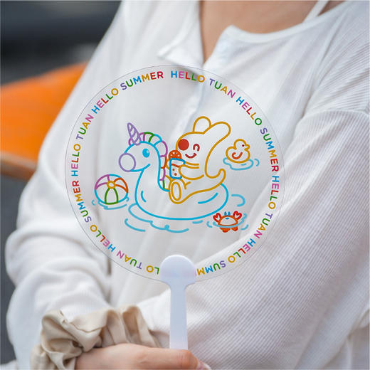 夏日系列团团透明小扇子 商品图4