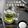 苏泊尔（SUPOR）双层玻璃杯男家用商务办公泡茶杯子过滤车载水杯570mL.行砚黑 /厨具 /水具 /玻璃杯 商品缩略图0