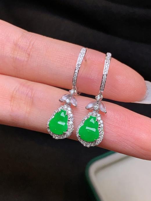 葫芦翡翠耳坠 商品图3