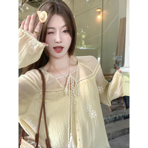 【149元任选2件】现货！防晒衬衫薄款宽松别致上衣 商品图1