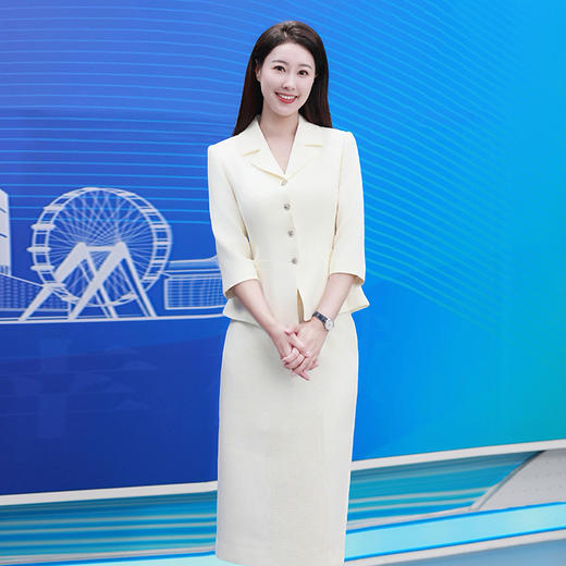 IWY/米白色职业半裙套装女2025新款时尚气质通勤商务正式场合两件套CS2271 商品图3