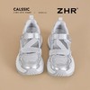 ZHR则则厚底镂空老爹鞋女2025夏季透气包头运动凉鞋魔术贴休闲鞋 商品缩略图6