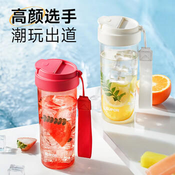 苏泊尔（SUPOR）水杯大容量塑料杯便携男女中小学生儿童水杯运动户外出行杯子 商品图3