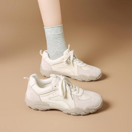 ZHR真皮德训鞋女夏季新款2025网面透气户外登山溯溪鞋软底阿甘鞋 商品图1