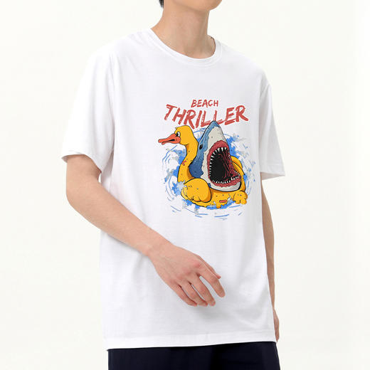 【冰氧棉】【DSK】大依优型大码短袖T恤潮牌设计感字母印花圆领加肥加大百搭体恤男士胖子上衣 商品图1