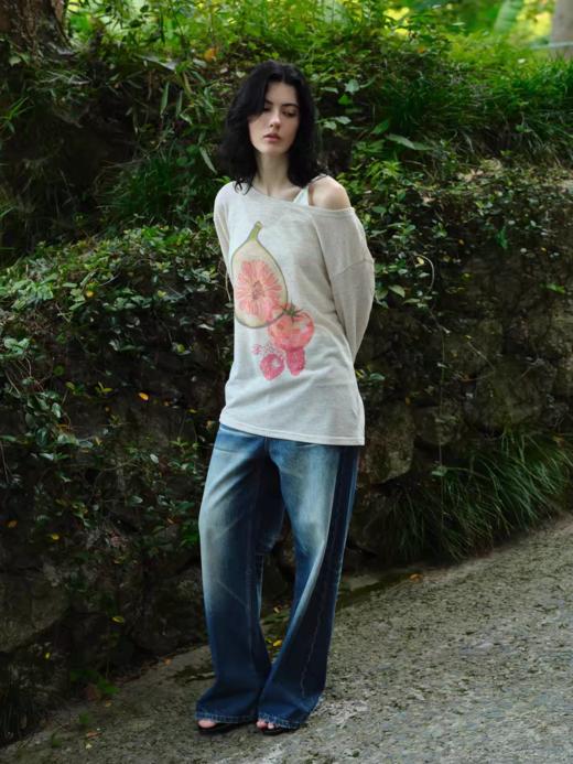 Evistub女装/E-5QCX1105/水果印花T恤女夏 商品图4