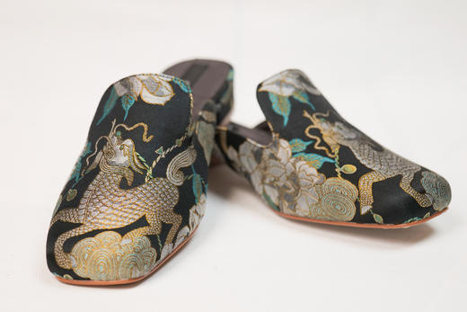 漫物记宋锦平头平底布鞋 商品图2