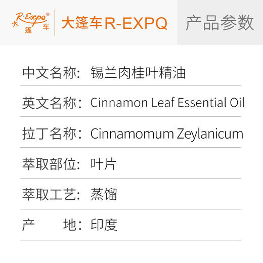 锡兰肉桂叶精油 印度单方精油原料批发芳疗护理调香 大篷车精油 商品图2