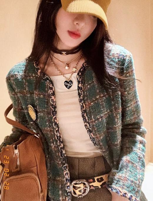 香奈儿 黑油爱心粗链项链（XJ） 商品图14