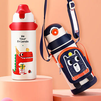 富光萌宝系列儿童保温杯杯套蓝色小熊（非杯子） 商品图3