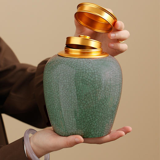 哥窑【吉祥罐  约装半斤】65一个/满10个包邮 商品图1