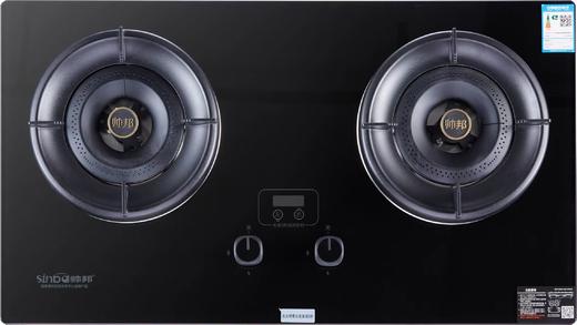 帅邦 燃气灶 572 天然气 开孔65*35  黑面双边定时 商品图0