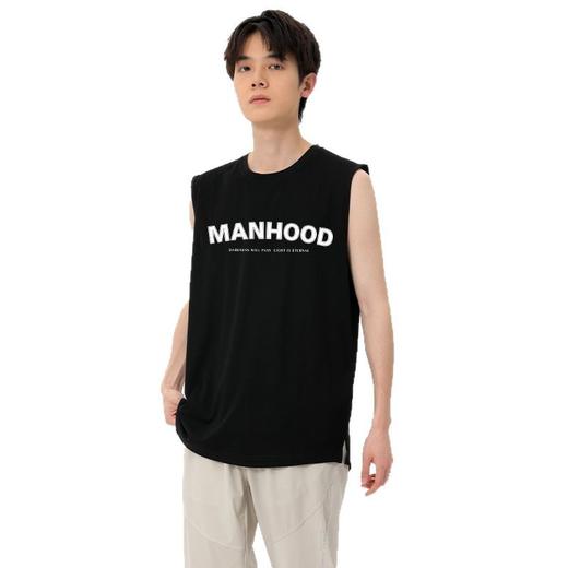 【冰氧棉】【DSK】大依优型大码印花背心休闲运动宽松短袖T恤无袖背心加大码宽松上衣男士 商品图4