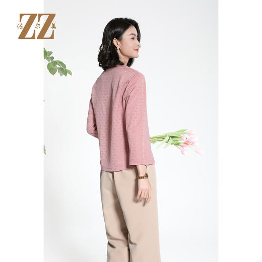 佐尔美时尚气质减龄纯色百搭长袖衬衫女M41CC14 商品图4