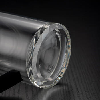 希诺双层玻璃杯带把手高档泡茶杯子男家用办公透明水杯XN-6723 450mL 商品图5