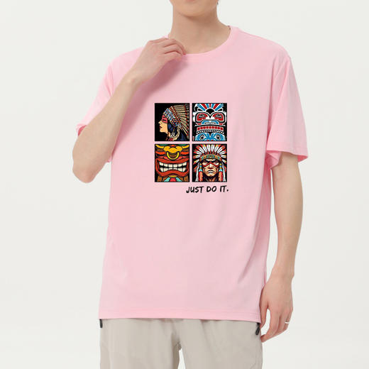 【冰氧棉】【DSK】大依优型大码短袖T恤潮牌设计感字母印花圆领加肥加大百搭体恤男士胖子上衣 商品图1