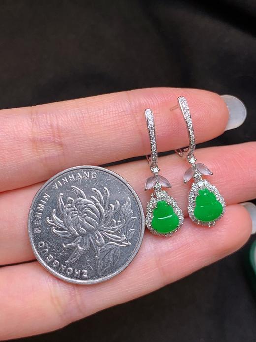 葫芦翡翠耳坠 商品图4