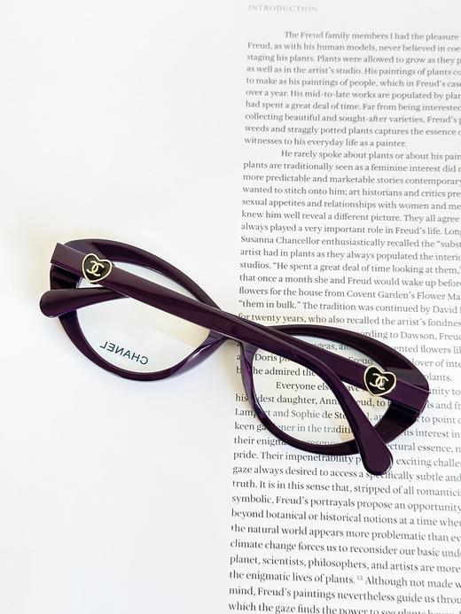 QT65- 香奈儿 镜腿爱心徽标 醋酯纤维猫眼光学镜架眼镜（QT*JH）夏季专享 商品图12