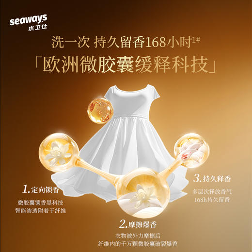 【自营】水卫仕香氛（雨后杜桑）洗衣液1Kg/瓶 商品图3