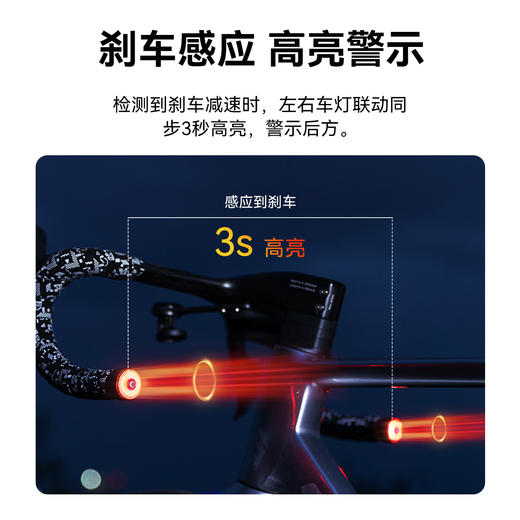行者XH01智能把塞灯联动同频刹车尾灯山地公路车长续航智能夜骑尾灯 商品图2