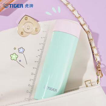 虎牌（TIGER）迷你保温保冷杯可爱少女心小巧便携水杯MOA-A15C-GB芭乐色-150ml 商品图7