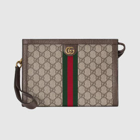 GUCCI 古驰 男士 Ophidia系列 GG Supreme帆布手包 混色 760243 96IWT 8745