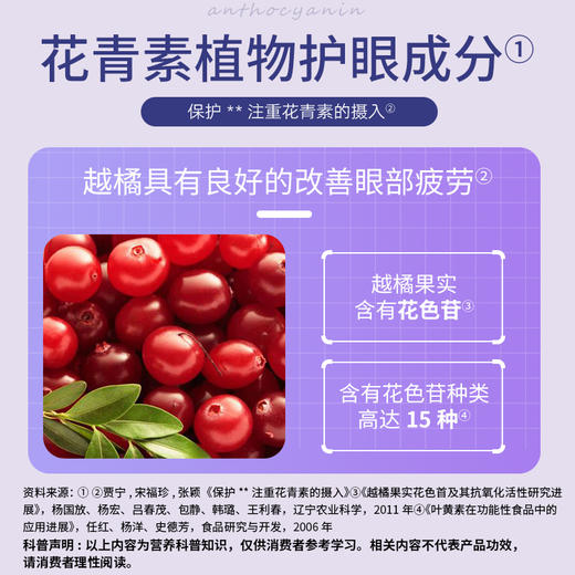 【社群】百合康牌越橘叶黄素β-胡萝卜素锌软胶囊  缓解视疲劳 商品图2