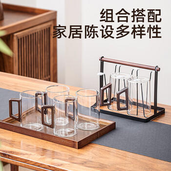 富光泡茶杯茶水分离高硼硅玻璃杯喝茶水杯子花茶杯男公道杯礼物510ML 商品图3