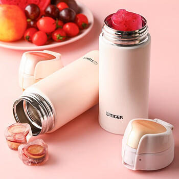 虎牌（TIGER）时尚清新保温杯（直饮盖+吸管盖） MMT-B35C-PV 奶白色 350ml 商品图3