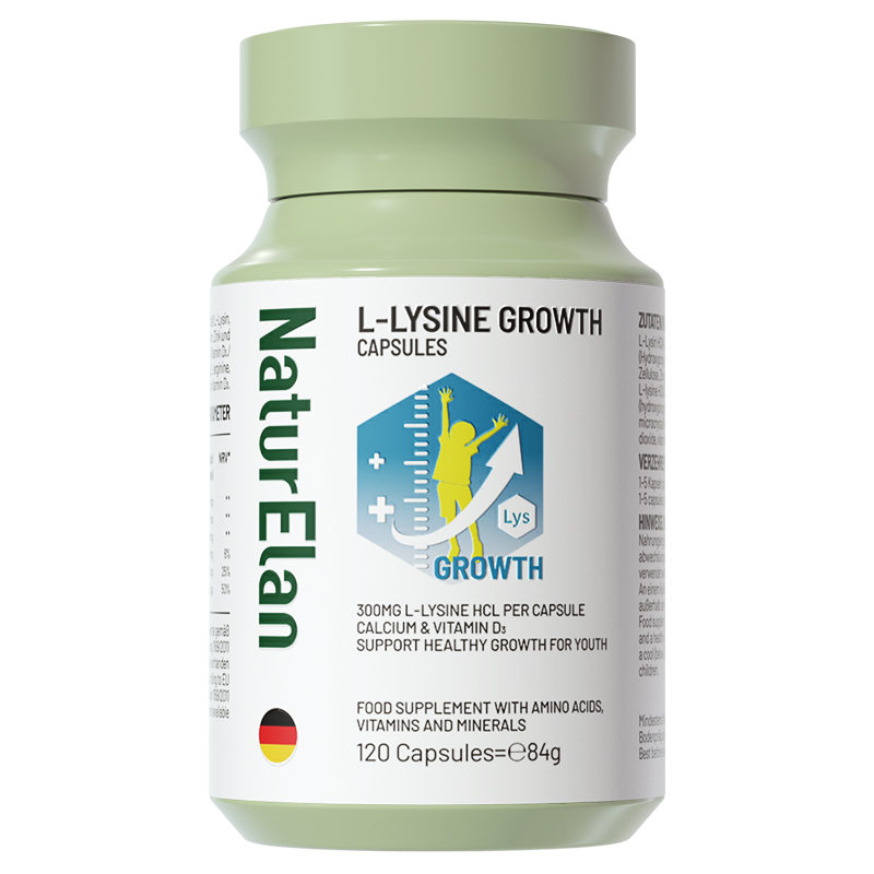 NaturElan呐兔 赖氨酸成长复合胶囊 120粒 & 60粒【HZ】