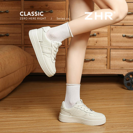 ZHR复古蓝色小白鞋女厚底夏季新款2025增高休闲鞋舒适配裙子 商品图4